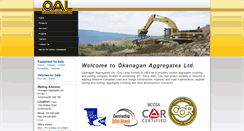 Desktop Screenshot of okanaganaggregates.com
